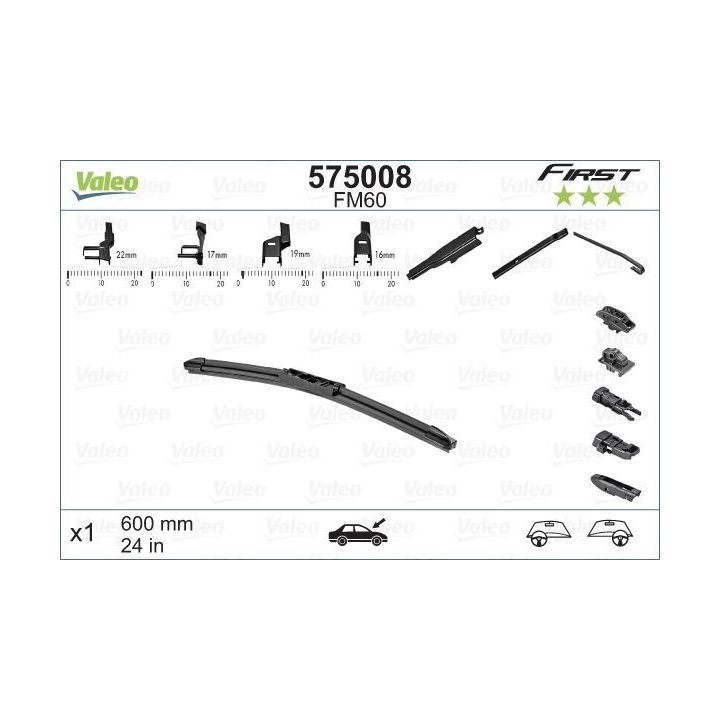 Valeo First Muz Tipi Silecek Süpürgesi 600mm - VALEO 575008