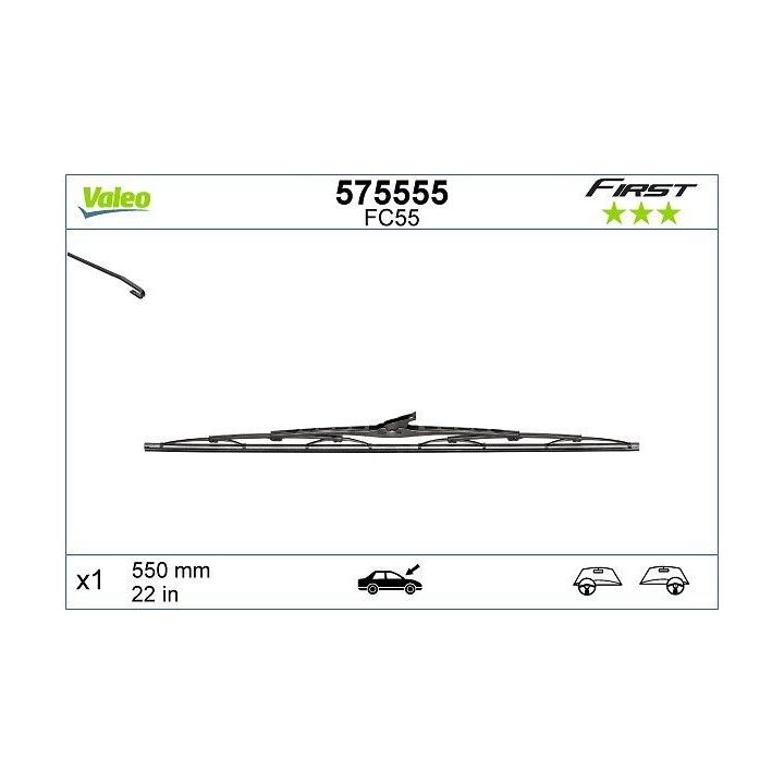 Valeo First Standart Silecek Süpürgesi 550mm - VALEO 575555
