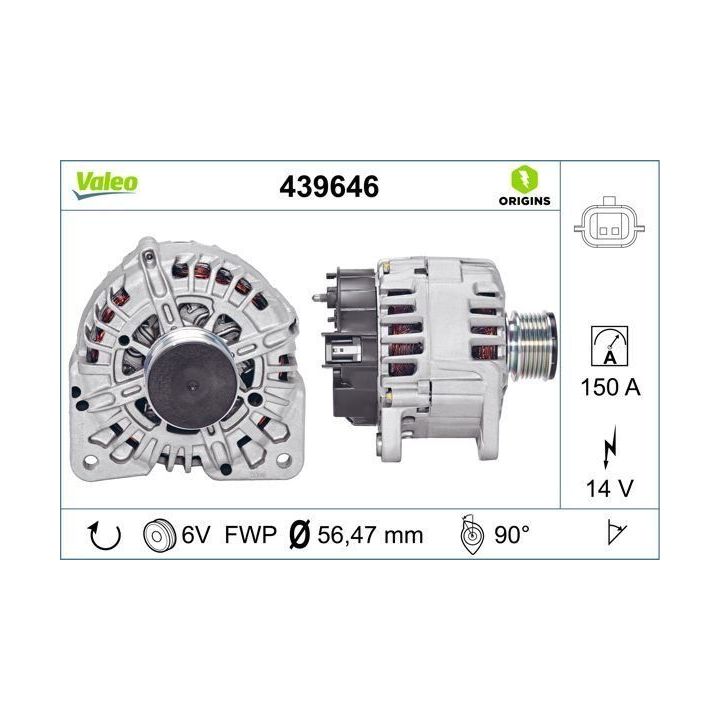 Alternatör Renault Megane III 1.5 DCI K9K Motor - VALEO 439646