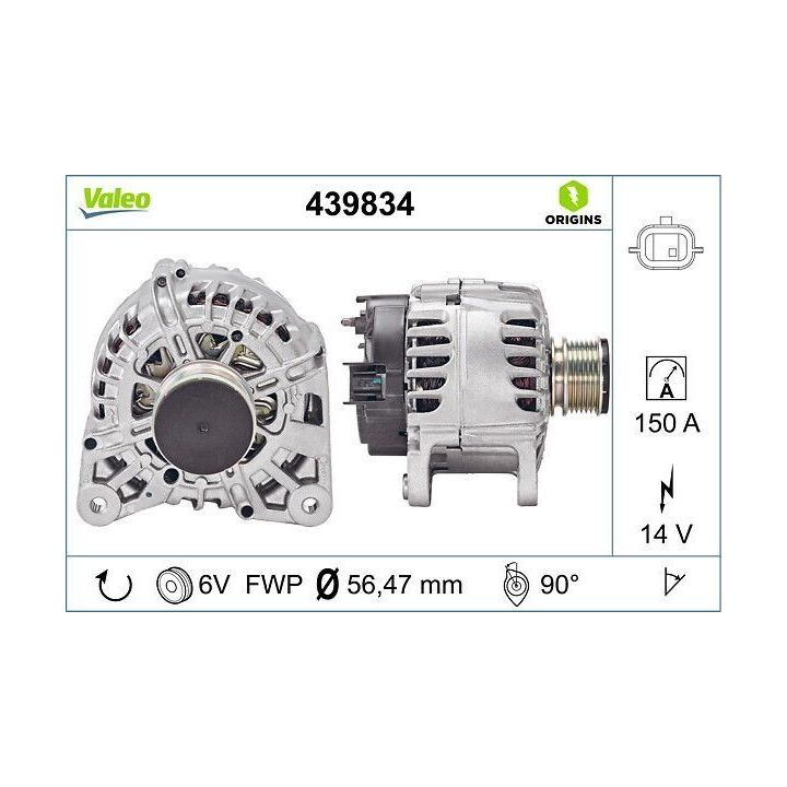 Alternatör Renault Nissan 1.5 DCI - VALEO 439834