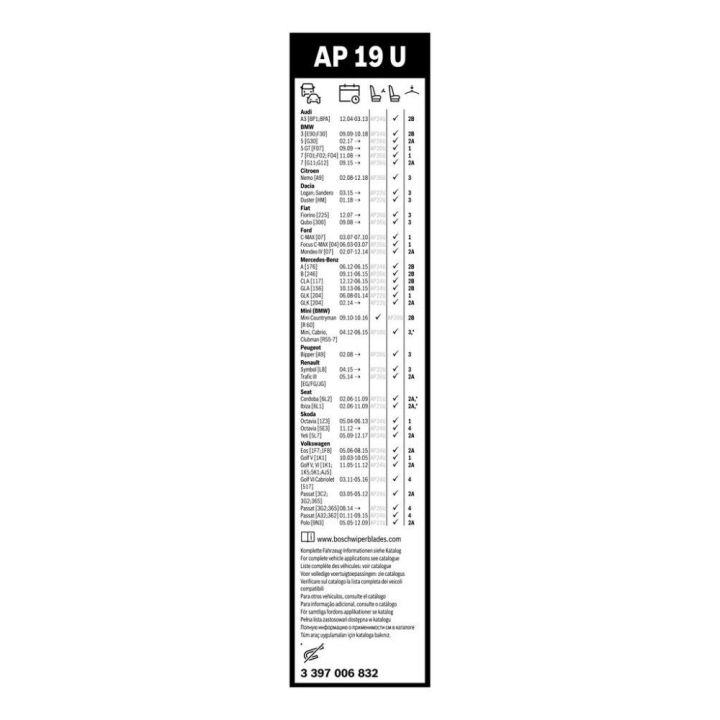 Aerotwin Plus Muz Silecek 475 Mm - Bosch 3397006832