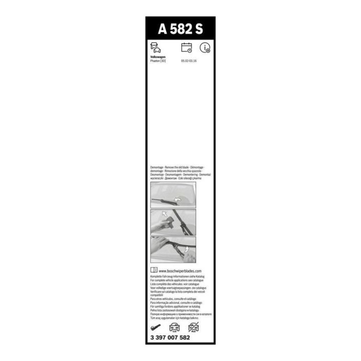 VW Phaeton Aerotwin Silecek Seti (600/530 mm) - Bosch 3397007582