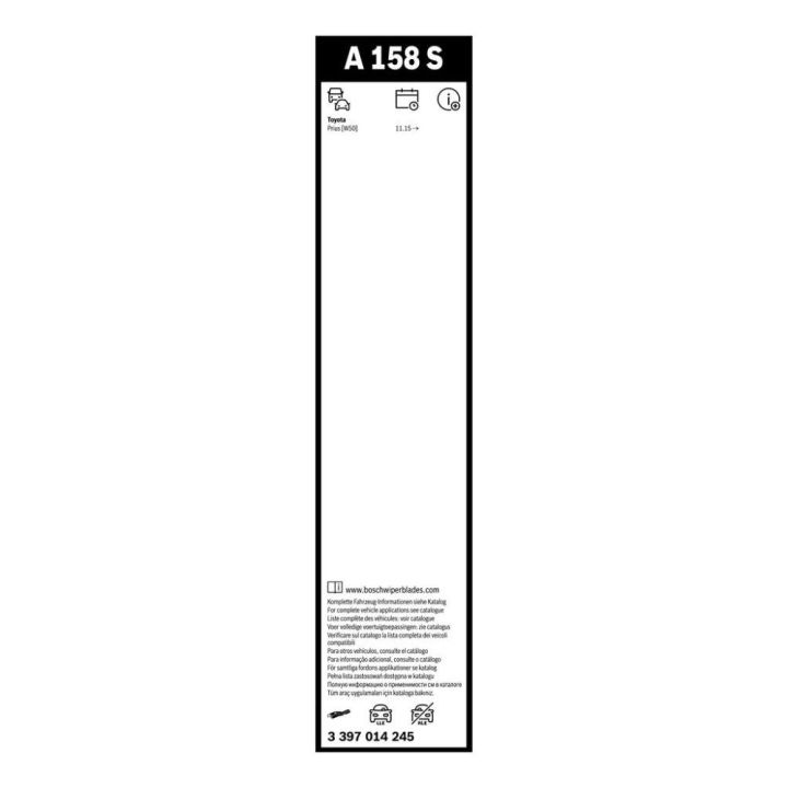 Aerotwin Silecek Seti 700/400mm Toyota Prius (2015-) - Bosch 3397014245