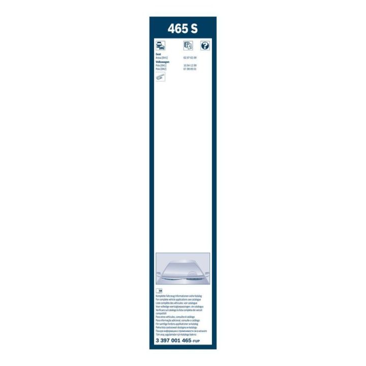Twin Rüzgarlıklı Silecek Seti 475/475 mm Golf IV Polo (1997-2005) - Bosch 3397001465