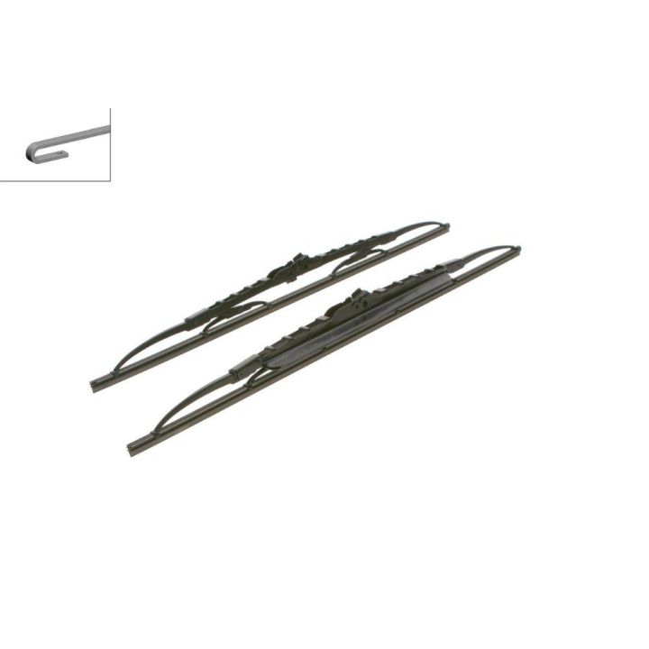Twin Rüzgarlıklı Silecek Seti 550/500 MM Transit Connect Megane Mondeo 306 Modeller İçin (1996-) - Bosch 3397118423