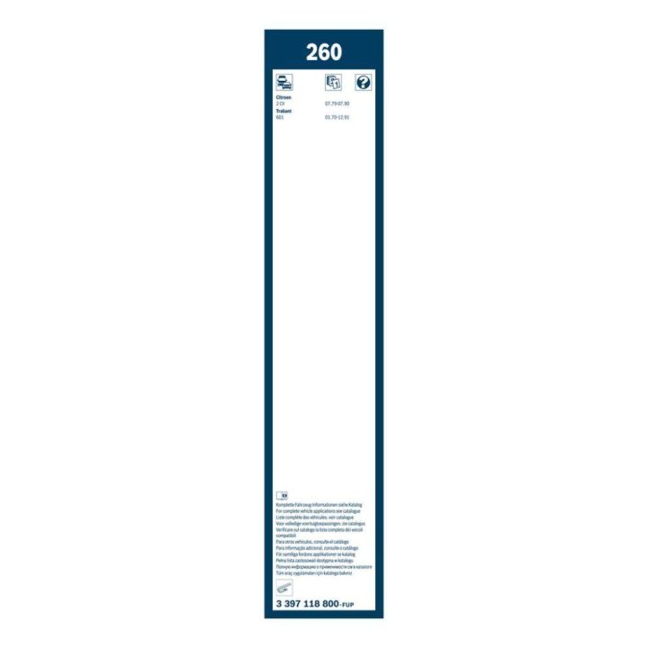 Twin Silecek Seti 260/260 MM Çeşitli Araçlar İçin (1970-) - BOSCH 3397118800