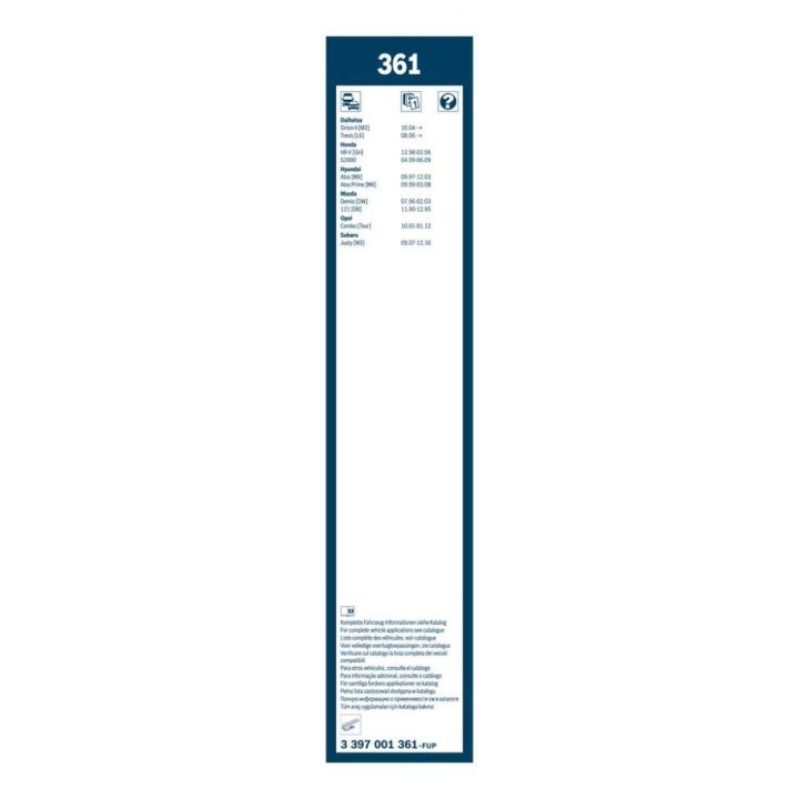 Twin Silecek Seti 500/400 MM Matiz Atos Combo İçin (1997-2008) - BOSCH 3397001361