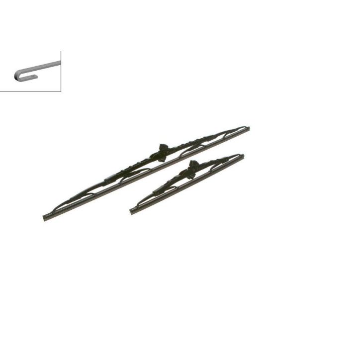 Twin Silecek Seti Yaris Ka Note Mazda 2 İçin 600/340 MM (2005-) - BOSCH 3397010270