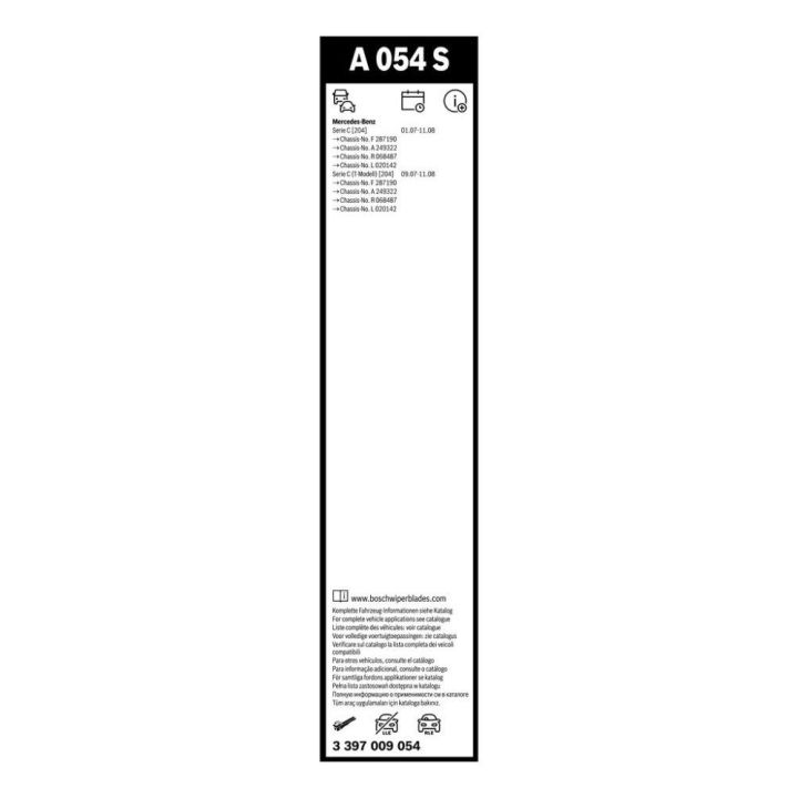 Bosch Silecek Takımı 3397009054 MERCEDES-BENZ C-KLASSE AEROTWIN