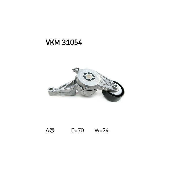 V Kayışı Gergi Kasnağı VW Caddy II Golf 1.9 TDI (2004-2010) - SKF VKM31054