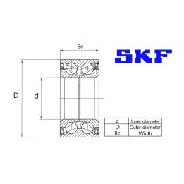 Aks Rulmanı Ön Kit Iveco Daily Ii 35.12 49.12 (1996-) - SKF VKBA3551