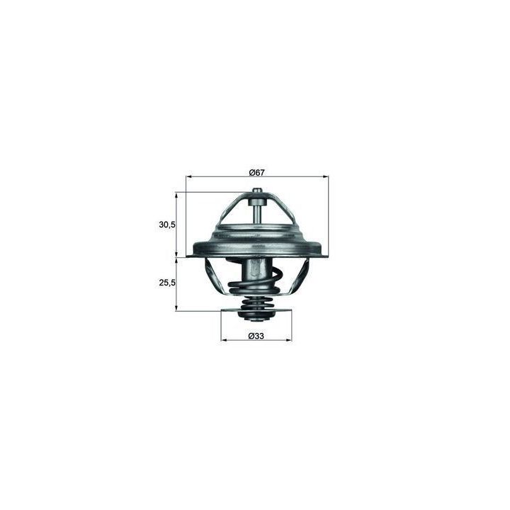 Termostat 80 ºC BMW M20 M30 M50 S38 E30 E36 E28 E24 E23 E32 - MAHLE TX2780D