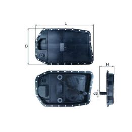 Otomatik Şanzıman Yağ Karteri BMW 1-2-3-5-6-7 Serisi E81 E87 E90 F01 E84 E83 E70 E85 E89 İçin - MAHLE HX154