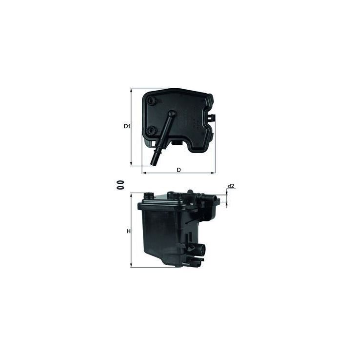 Yakıt Filtresi Partner 206 207 307 308 407 Berlingo C2 C3 C4 C5 Fiesta Focus 1.6 Hdi - MAHLE KL431D