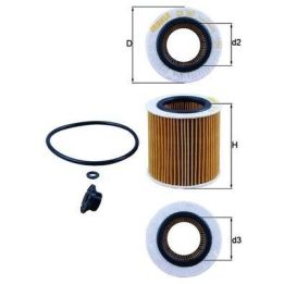 Yağ Filtresi BMW N20 F10 F20 F30 F22 F32 F34 F36 E84 E89 - MAHLE OX387D1