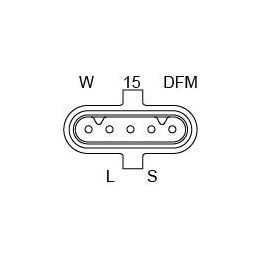 Üç Fazlı Alternatör 28V 110A MAN TGA 18.430 D2066 İçin (2004-) - BOSCH 1986A00969