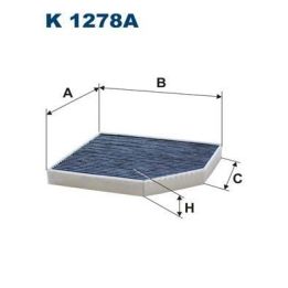 Karbonlu Kabin Filtresi (Polen) Audi A4 A5 Q5 İçin (2007-) - FILTRON K1278A