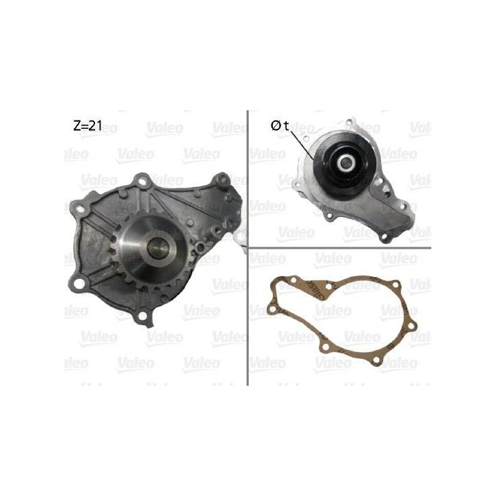 Su Pompası Peugeot 206 307 1.4HDI Citroen C2 C3 1.4HDI İçin (2005-) - VALEO 506714