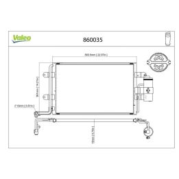 Kondenser Volkswagen Bora İçin (1998-2005) - VALEO 860035