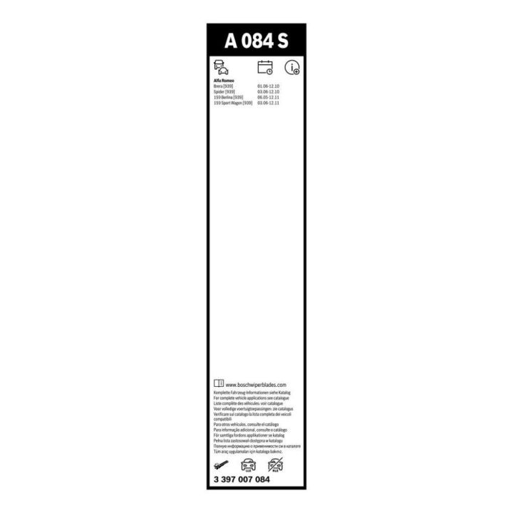 Aerotwin Silecek Seti 575/450 MM Alfa Romeo 159 Modelleri İçin (2005-2008) - BOSCH 3397007084
