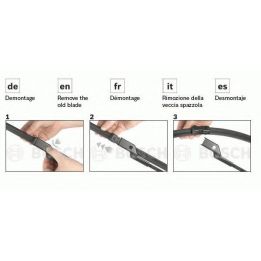 Ön Silecek Süpürgesi Aerotwin 600/500 MM Audi A4 A5 A6 Q3 Q5 Volvo S90 V90 XC Serisi Porsche İçin (2008-) - BOSCH 3397007297