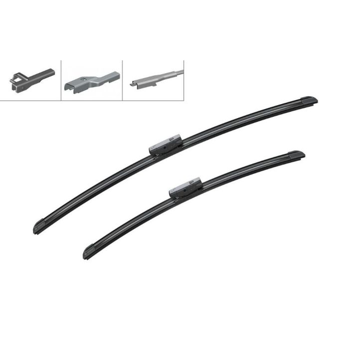 Silecek Süpürgesi Aerotwin Multiclip Takım AM462S (600-475MM) BMW F30 X5 Audi A3 Passat İçin (2006 ve Sonrası) - BOSCH 339700746