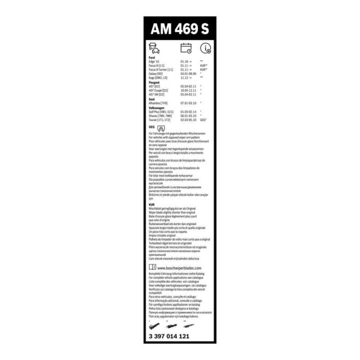 Silecek Süpürgesi Aerotwin 700MM Berlingo C3 III 208 Partner Tepee Egea Fiesta VI Opel İçin - BOSCH 3397014121