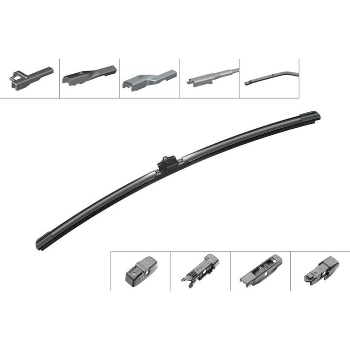 Muz Tipi Tek Silecek Süpürgesi Aerotwin Plus 475MM 4 Adaptör İle Çeşitli Araçlara Uyumlu - BOSCH 3397006946