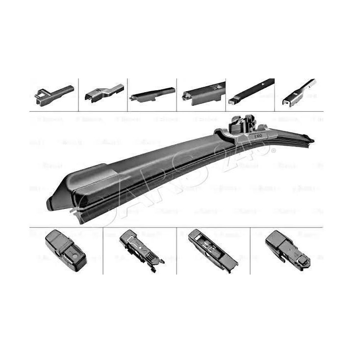 Muz Tipi Tek Silecek Süpürgesi Aerotwin Plus 530MM 4 Adaptör İle Çeşitli Araçlara Uyumlu - BOSCH 3397006948