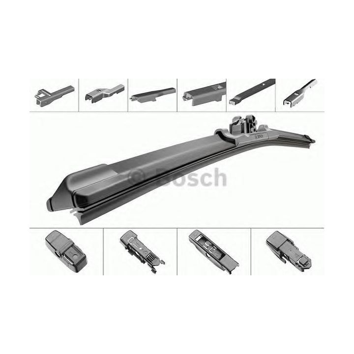 Silecek Süpürgesi Aerotwin Plus 575 MM Tekli 4 Adaptörlü Geniş Uyumlu Muz Tipi - BOSCH 3397006950