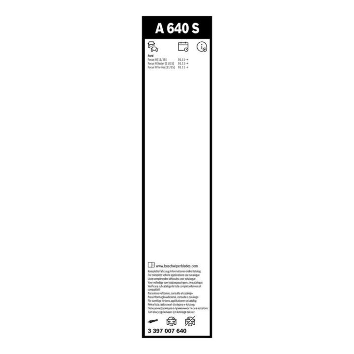 Bosch Aerotwin Silecek Süpürgesi Takım 725/725mm Ford Focus İçin (2011-) - BOSCH 3397007640