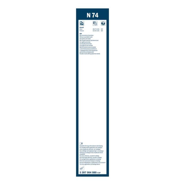 Entegre Püskürtme Memeli Twin Ön Silecek Tekli 700mm Renault Premium İçin (1996-2006) - BOSCH 3397004080