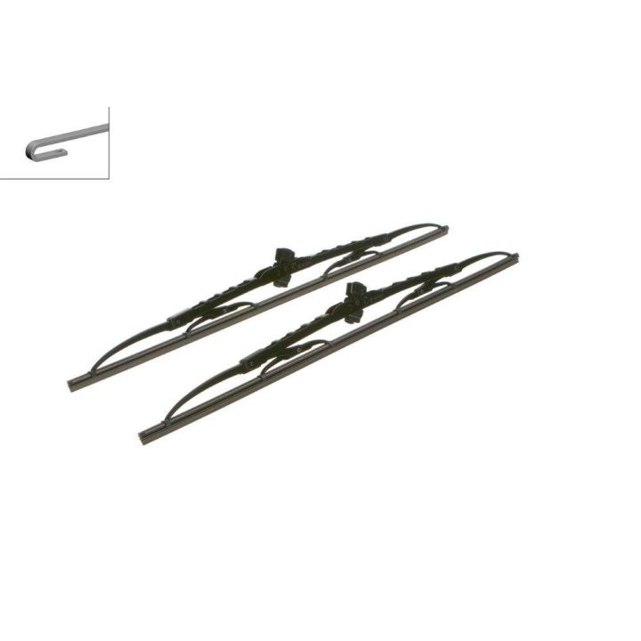 Silecek Süpürgesi Classic Wiper Takım Eco (500/500 mm) Clio R19 Kangoo BMW E30 E36 Escort İçin (1982-) - Bosch 3397005161