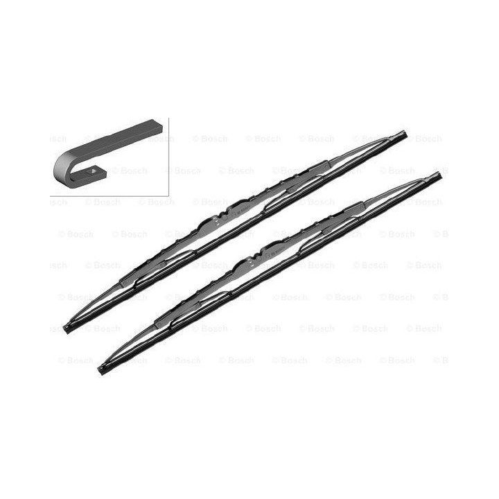 Eco Silecek Seti (550/500 mm) Dacia Logan Sandero Alfa 156 Mondeo Megane 306 Xsara Santa Fe İçin (1993-) - Bosch 3397010252
