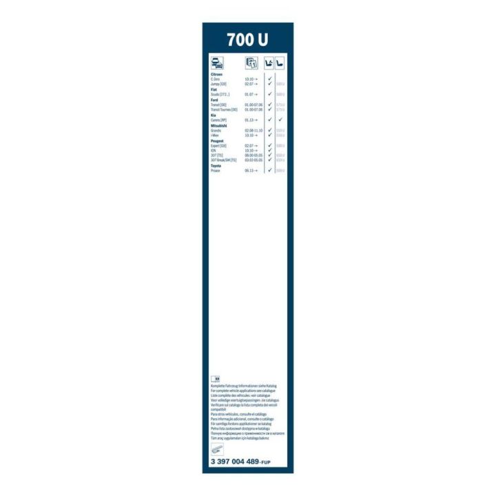 Twin Tekli Silecek 700mm Ford Transit FT 350 FT 300 Modelleri İçin (2000-) - BOSCH 3397004489