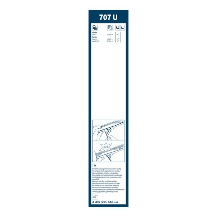 Twin Tekli Silecek 700mm Toyota Yaris Verso-S Trezia Modelleri İçin (2010-) - BOSCH 3397011543