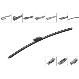 Silecek Süpürgesi Aeroeco Flatwiper Muz Tipi 550mm Tekli Üniversal 4 Aparatlı - BOSCH 3397015581