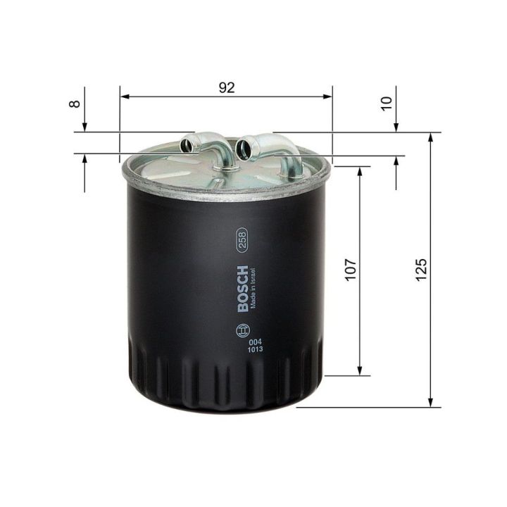 Dizel Yakıt Filtresi Mercedes Benz OM646 W203 W204 C219 W211 W221 W639 B906 Chrysler 300C Mitsubishi Colt 6 (2004-2012) - Bosch 