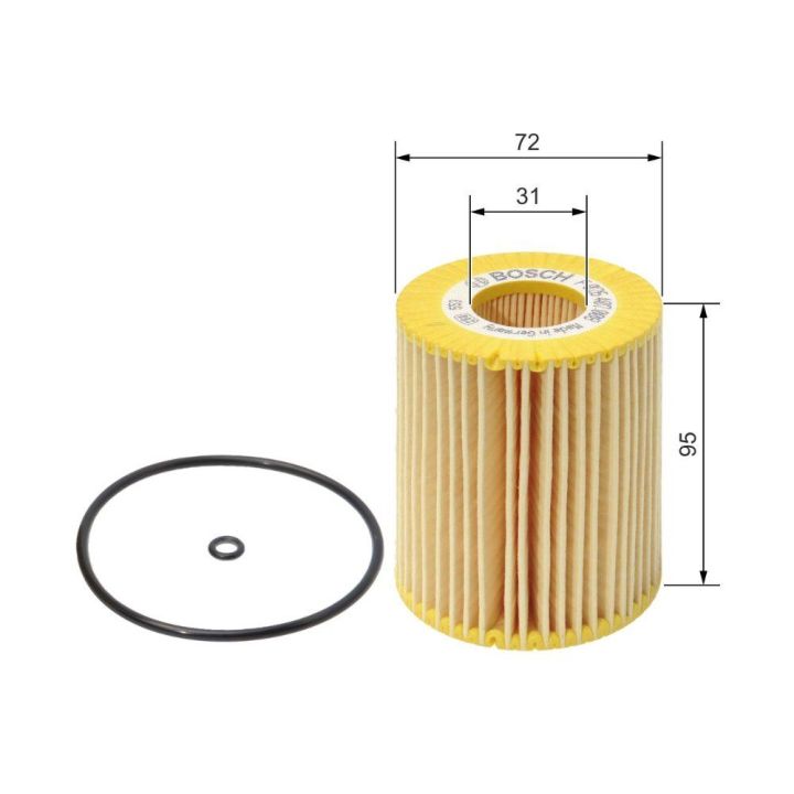 Yağ Filtresi Mercedes OM642 Motor W203 W204 C219 C218 W211 W212 İçin - Bosch F026407008