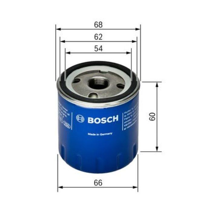 Renault Clio II III Ve Logan 1.2 16V Benzinli Yağ Filtresi (2003-) - BOSCH 0451104025