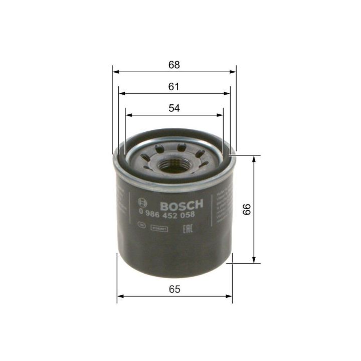Yağ Filtresi Suzuki Swift II 1.0 İçin (1995-2001) - BOSCH 0986452058
