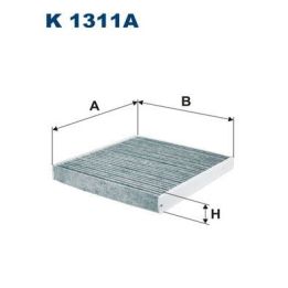 Kabin Filtresi Polen Karbonlu - Audi A3 (2012+) / Volkswagen Golf VII (2012+) / Seat Leon (2013+) - Filtron K1311A