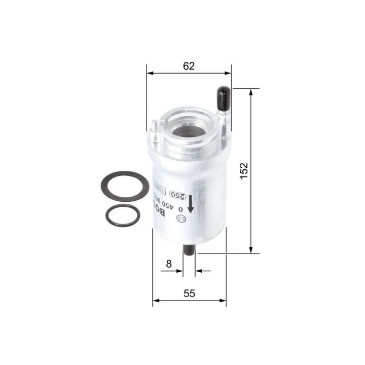 3 Girişli Benzinli Yakıt Filtresi Caddy III Golf V Polo Touran A3 (1999-2015) - BOSCH 0450905925