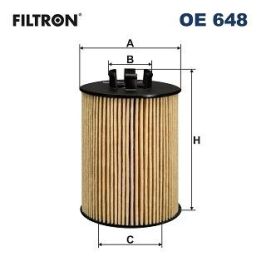 Yağ Filtresi - Opel Agila 1.0-1.2 / Astra 1.2-1.4 / Combo 1.4 / Corsa 1.0-1.2-1.4 / Meriva / Tigra 1.4 - Filtron OE648
