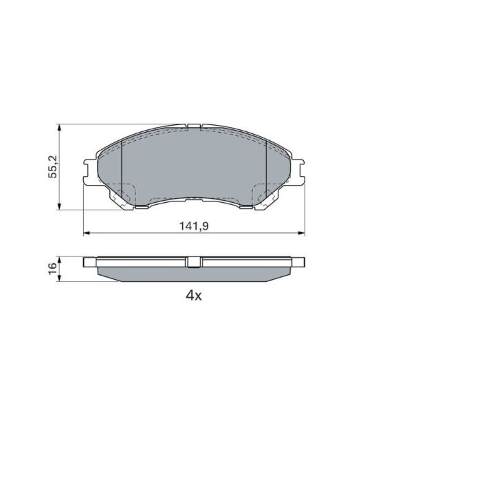 Ön Fren Balatası Suzuki Vitara SX4 (2013-) - BOSCH 0986494936