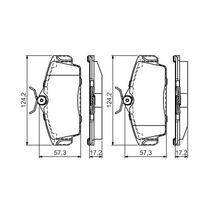 Ön Fren Balatası Nissan Almera Primera (2003-) - BOSCH 0986495070