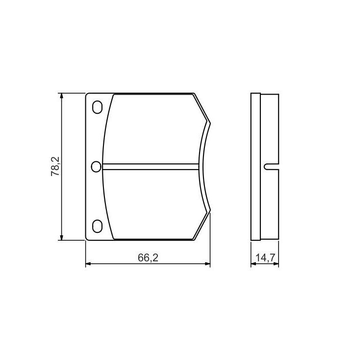 Ön Fren Balatası Ford Taunus Escort Granada (1976-1982) - BOSCH 0986495079