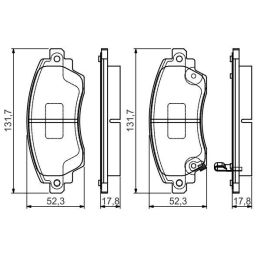 Ön Fren Balatası Toyota Corolla (1997-1999) - Bosch 0986495132