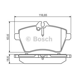 Ön Fren Balatası Mercedes A-Class W169 B-Class W245 İçin (2004-) - Bosch 0986495273