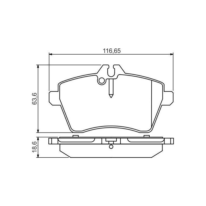 Ön Fren Balatası Mercedes A-Class W169 B-Class W245 İçin (2004-) - Bosch 0986495273